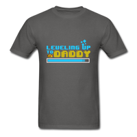 Leveling Up to Daddy T-Shirt - charcoal