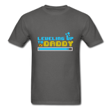 Leveling Up to Daddy T-Shirt - charcoal