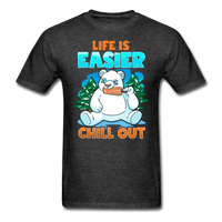 Life is Easier T-Shirt - heather black