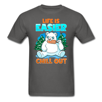 Life is Easier T-Shirt - charcoal