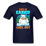 Life is Easier T-Shirt - navy