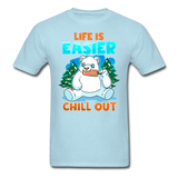 Life is Easier T-Shirt - powder blue