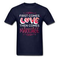 First Comes Love T-Shirt - navy