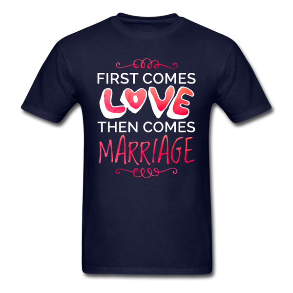 First Comes Love T-Shirt - navy
