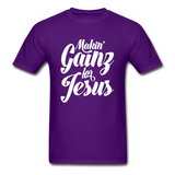 Makin' Gainz for Jesus T-Shirt - purple