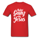 Makin' Gainz for Jesus T-Shirt - red
