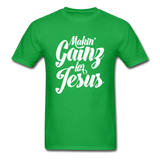 Makin' Gainz for Jesus T-Shirt - bright green