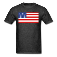 American Flag Patriot T-Shirt - heather black