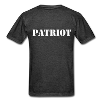 American Flag Patriot T-Shirt - heather black