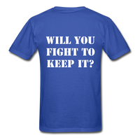 Fight for Freedom T-Shirt - royal blue