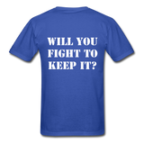 Fight for Freedom T-Shirt - royal blue