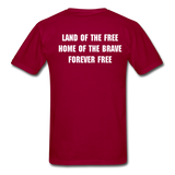 American Patriot T-Shirt - dark red