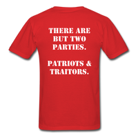 Patriots & Traitors T-Shirt - red