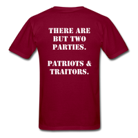 Patriots & Traitors T-Shirt - burgundy
