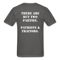 Patriots & Traitors T-Shirt - charcoal