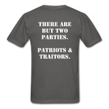 Patriots & Traitors T-Shirt - charcoal
