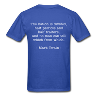 Nation Divided T-Shirt - royal blue