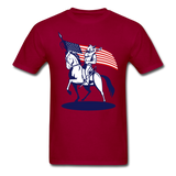 Nation Divided T-Shirt - dark red