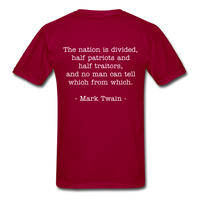 Nation Divided T-Shirt - dark red