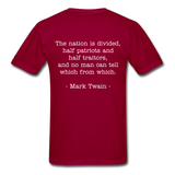 Nation Divided T-Shirt - dark red