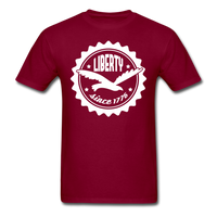 Liberty Since 1776 T-Shirt - burgundy