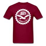 Liberty Since 1776 T-Shirt - burgundy