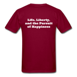 Liberty Since 1776 T-Shirt - burgundy