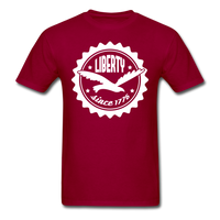 Liberty Since 1776 T-Shirt - dark red