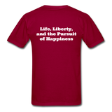 Liberty Since 1776 T-Shirt - dark red