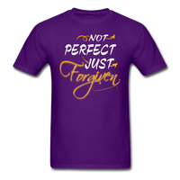 Not Perfect Just Forgiven T-Shirt - purple