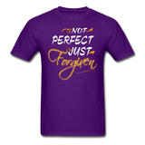 Not Perfect Just Forgiven T-Shirt - purple