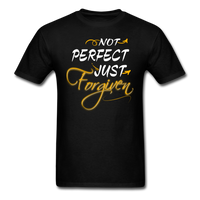 Not Perfect Just Forgiven T-Shirt - black