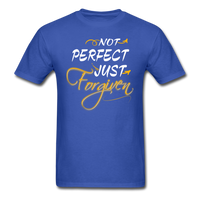 Not Perfect Just Forgiven T-Shirt - royal blue