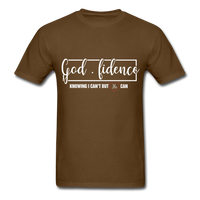 God-fidence T-Shirt - brown