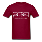 God-fidence T-Shirt - burgundy