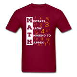 Math T-Shirt - burgundy