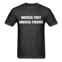 America First America Forever T-Shirt - heather black