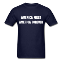 America First America Forever T-Shirt - navy