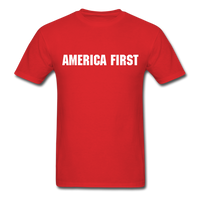 America First Flag T-Shirt - red