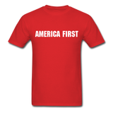 America First Flag T-Shirt - red