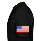 America First Flag T-Shirt - black