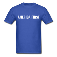 America First Flag T-Shirt - royal blue