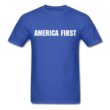America First Flag T-Shirt - royal blue