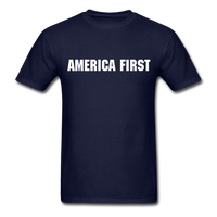 America First Flag T-Shirt - navy