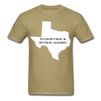Texas Forever & Ever Amen T-Shirt - khaki