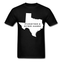 Texas Forever & Ever Amen T-Shirt - black