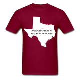 Texas Forever & Ever Amen T-Shirt - burgundy
