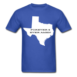 Texas Forever & Ever Amen T-Shirt - royal blue