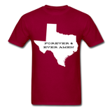 Texas Forever & Ever Amen T-Shirt - dark red