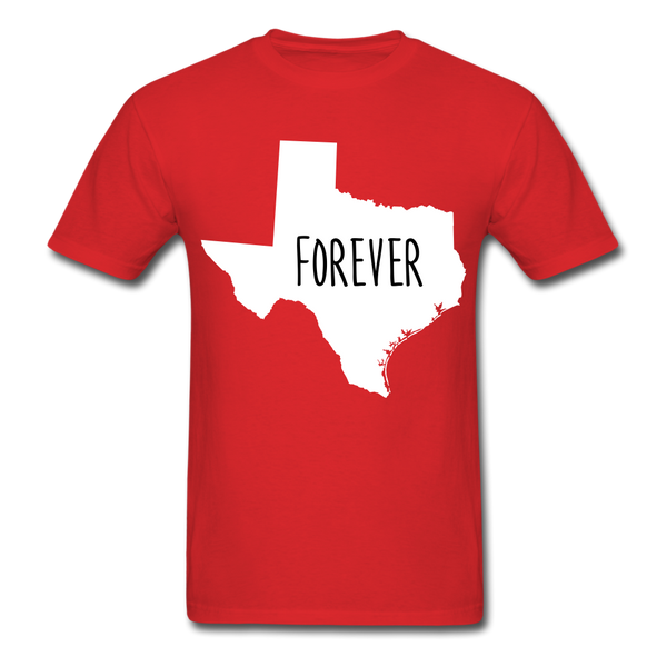 Texas Forever State T-Shirt - red